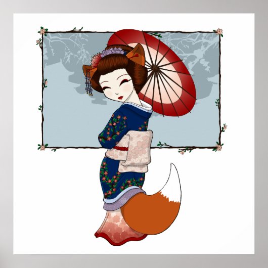 Kitsune Geisha Prints (Voorkant)