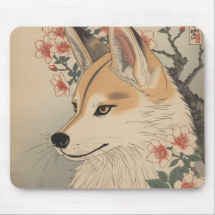Kitsune & kersenbloesem muismat