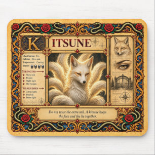 Kitsune, Middeleeuwse Bestiarium Kunst Muismat