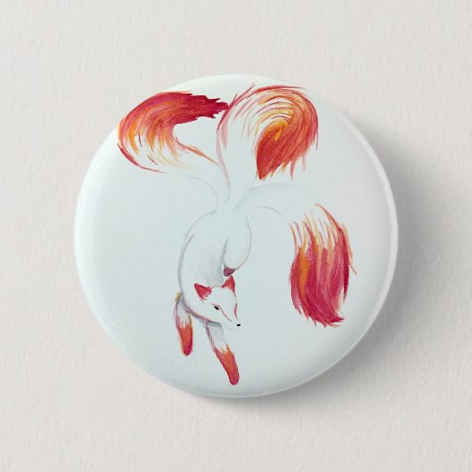 Kitsune Ronde Button 5,7 Cm (Voorkant)