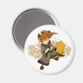 Kitsune Samurai Magnet (Recto/Verso)