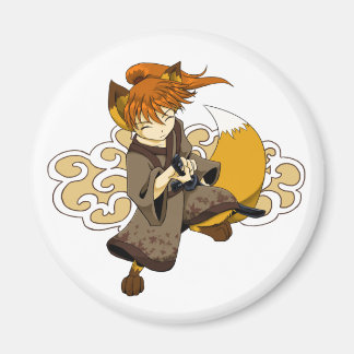 Kitsune Samurai Magnet Magneet