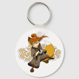 Kitsune Samurai Sleutelhanger