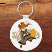 Kitsune Samurai Sleutelhanger (Voorkant)
