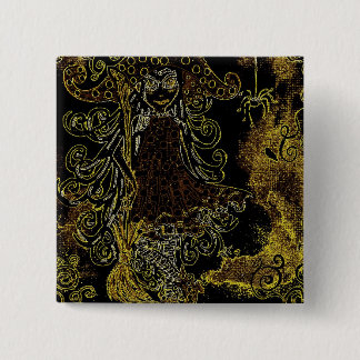 Kitsy Vierkante Button 5,1 Cm