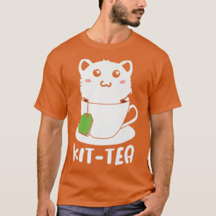 Kittea T Cute Cat in Teacup T-shirt Funny Novelty