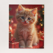 KITTEE GINGER CHRISTMAS JIGSAW PUZZLE (Vertical)