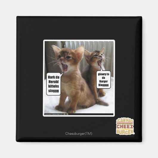 Kitteh carols magneet (Voorkant)