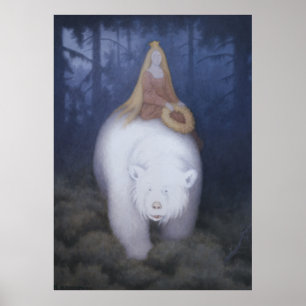 Kittelsen King Valemon Het witte beer CC0818 XL Poster