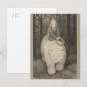 Kittelsen King Valemon Het witte beer CC1000 Briefkaart (Voorkant / Achterkant)