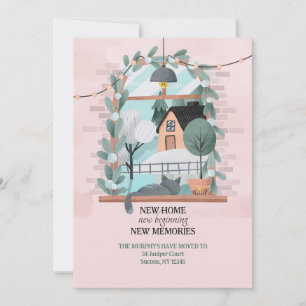 Kitten à la Faire-part de déplacement de fenêtre