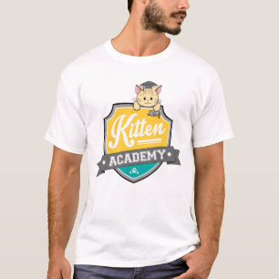 Kitten Academy Crest T-shirt (wit)
