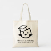 Kitten Academy Plain Logo Tas (Achterkant)
