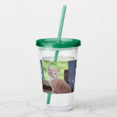 Kitten Acryl Drinkbeker (Achterkant)