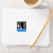 Kitten Adopter et aimer Étiquette de adresse (En situation)