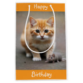 Kitten and Mouse Medium Cadeauzakje (Voorkant)