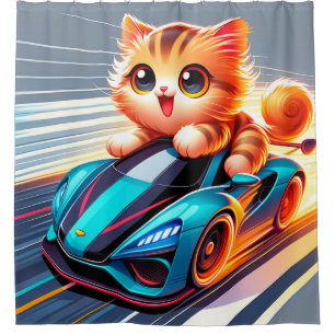 Kitten Art Douchegordijn