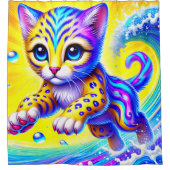 Kitten Art Douchegordijn (Voorkant)