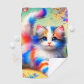 Kitten Art Golfhanddoek (Insitu)