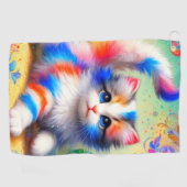 Kitten Art Golfhanddoek (Horizontaal)