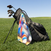 Kitten Art Golfhanddoek (Groen)