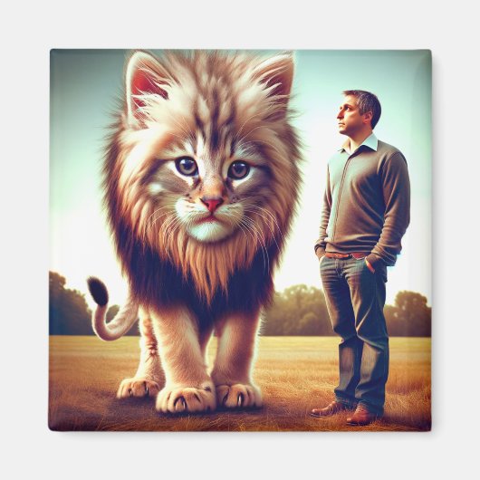 Kitten Art Magneet (Voorkant)