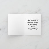 Kitten Avec Fer Carte de voeux Anniversaire (Intérieur)
