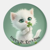 Kitten Avec Un Aimant Shamrock (Devant)