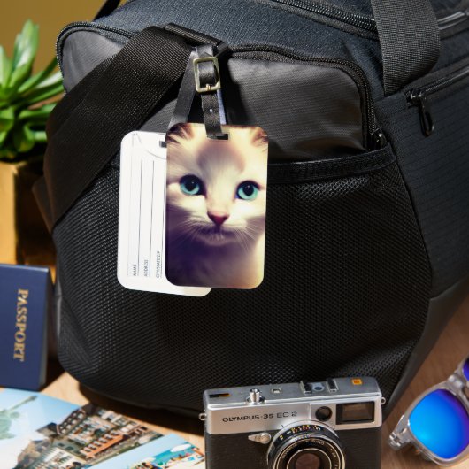 Kitten Bagagelabel (Voorkant & Achterkant)