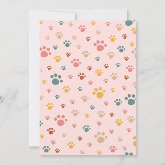 Kitten Black Kitty Chat Anniversaire Invitation (Dos)