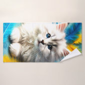 Kitten blanc (Serviette de bain)