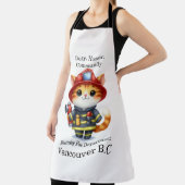 Kitten brandweerman klaar voor actie! schort (Insitu)