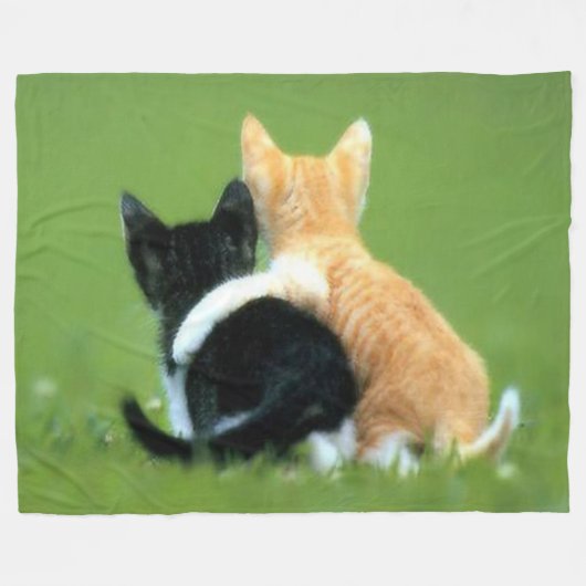 KITTEN BUDDIES FLEECE DEKEN (Voorkant (Horizontaal))