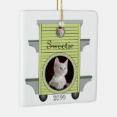 Kitten Cat Upload Photo Cat House Lijst Keramisch Ornament (Rechts)