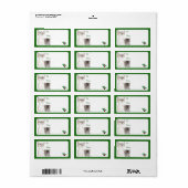 Kitten Christmas Wishes Gift Label Stickers #2 (Full Sheet)