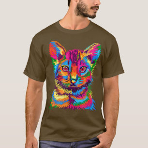 Kitten Colorful Art for Cat Lovers, Best Cat Dad T-shirt