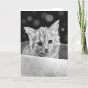 Kitten dans une boîte Carte de voeux