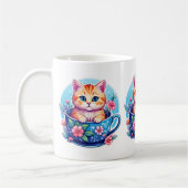 Kitten dans une tasse (Gauche)