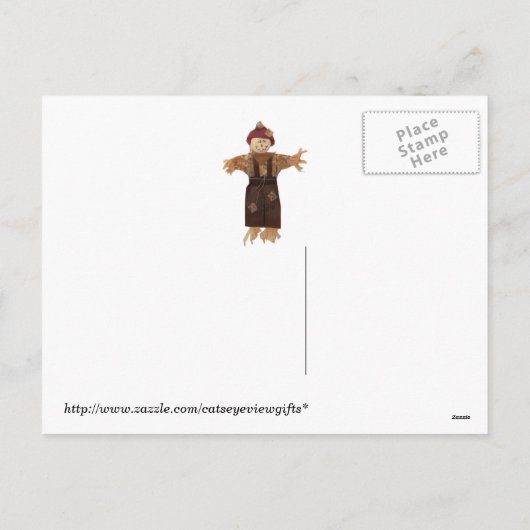 Kitten d'automne - Carte Chat Halloween (Dos)