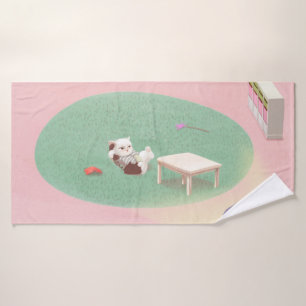 Kitten détendu dans le salon
