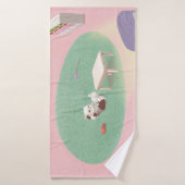 Kitten détente dans le salon (Serviette de bain)