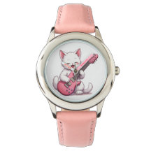 Kitten die gitaar speelt