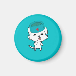 Kitten Dog met Pet Magnet Magneet