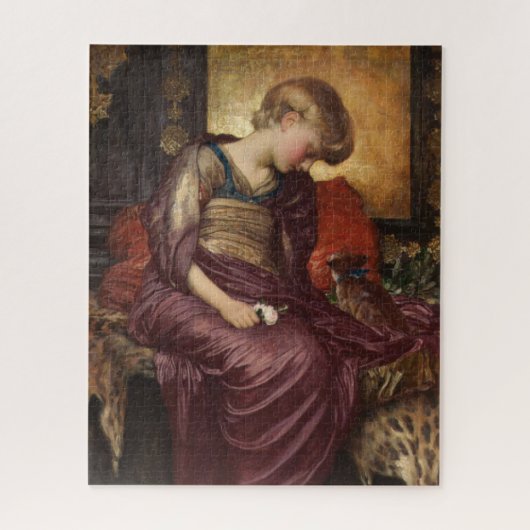 Kitten (door Frederic Leighton) Legpuzzel (Verticaal)