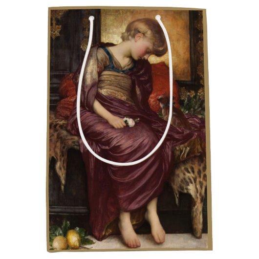Kitten (door Frederic Leighton) Medium Cadeauzakje (Voorkant)