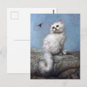 Kitten en Bee, Carl Kahler Briefkaart (Voorkant / Achterkant)