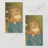  Kitten en Butterfly Visitekaartje (Voorkant / Achterkant)