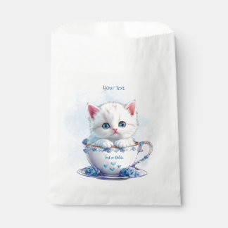 Kitten en Coupe Fleurs Bleues Favoriser les sacs