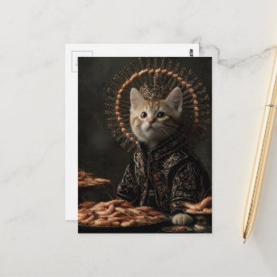 Kitten en de garnaal briefkaart