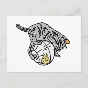 Kitten en Hamster Briefkaart